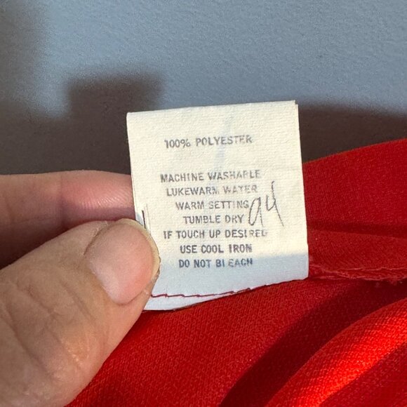 1960's Vintage Red & White Mod Dress - Picture 8 of 11